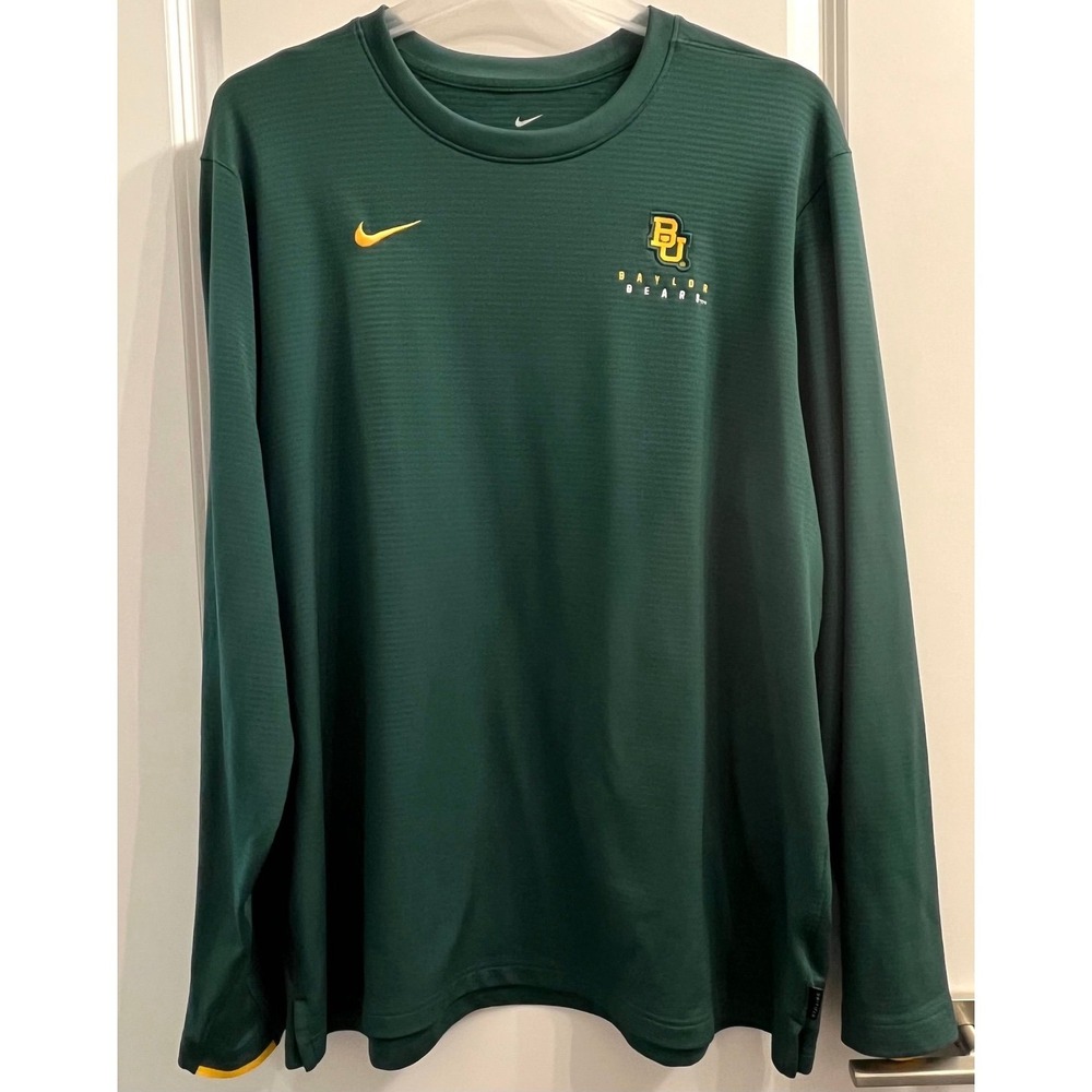 Baylor University Bears Nike Dri Fit Long Sleeve Shirt Men's XXL